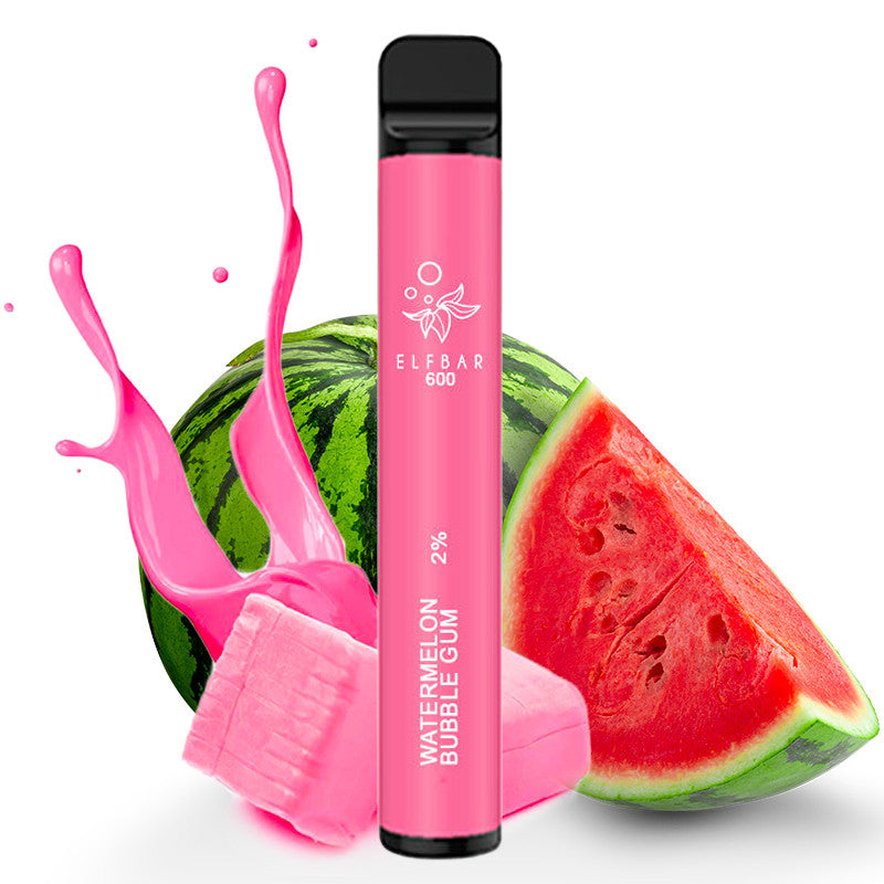 E-cig jetable | "600" Watermelon Bubble Gum - Vapoteurs Suisses