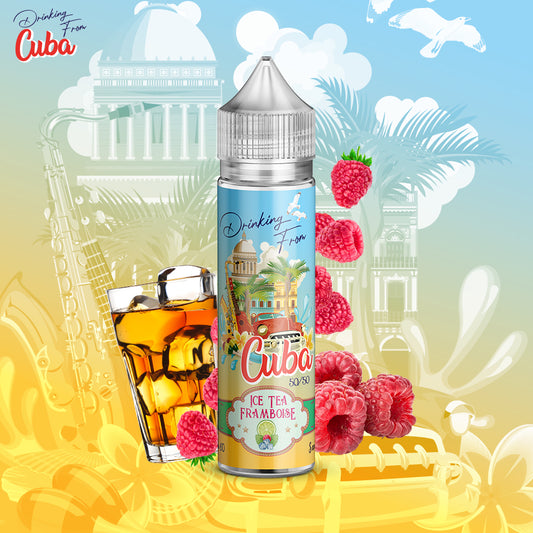 E-liquide | Drinking From Cuba "Ice Tea Framboise" 50ml