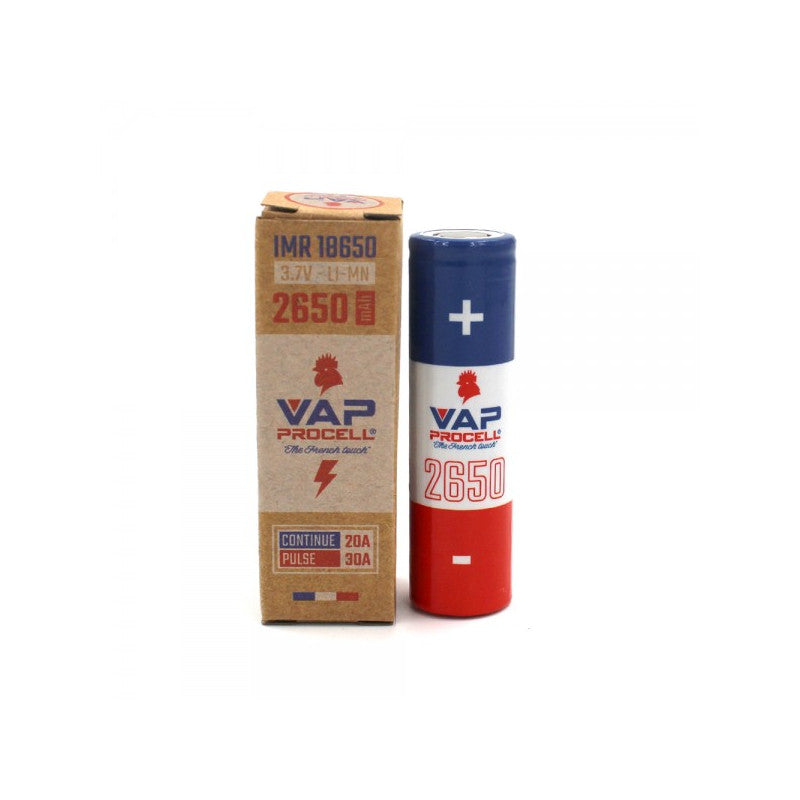 Accu 2650 mAh - Vap Procell - Vapoteurs Suisses