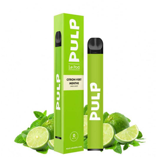 E-cig jetable | Citron Vert Menthe - Vapoteurs Suisses