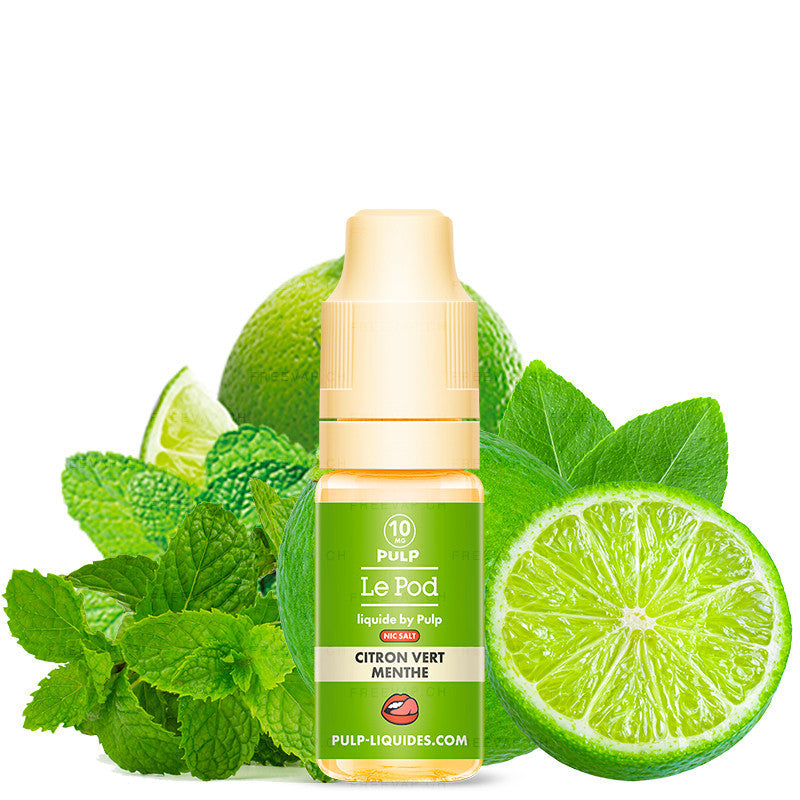 E-liquide | "NIC SALT" Citron Vert Menthe 10ml - Vapoteurs Suisses