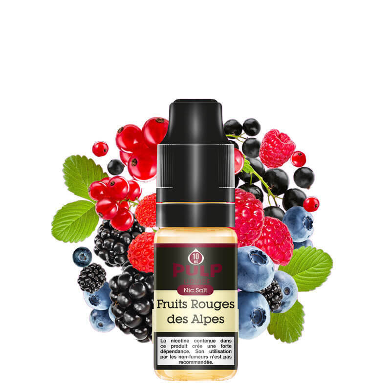 E-liquide | "NIC SALT" Fruits rouges des Alpes 10ml - Vapoteurs Suisses