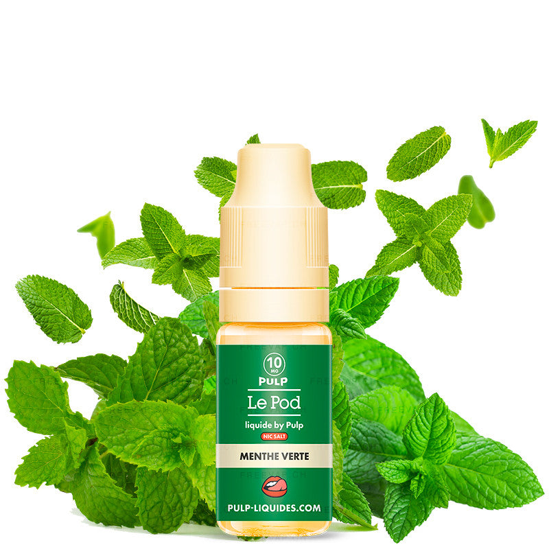 E-liquide | "NIC SALT" Menthe Verte 10ml - Vapoteurs Suisses