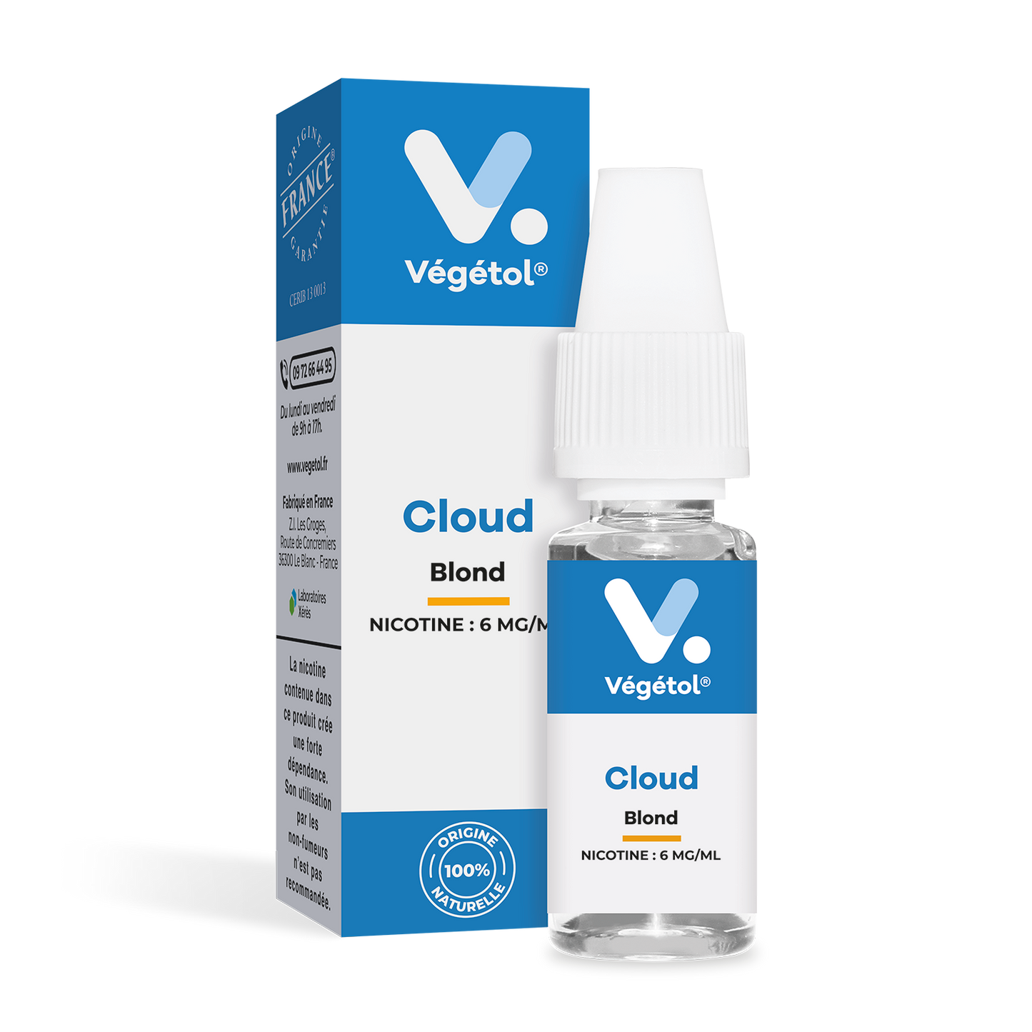 E-Liquide | Végétol® - Cloud "Blond" 10ml