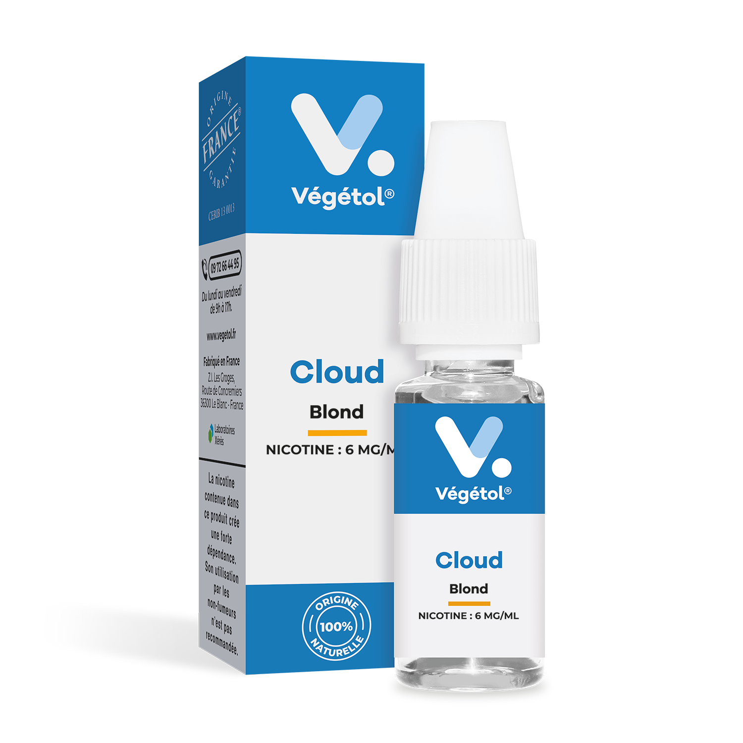 E-Liquide | Végétol® - Cloud "Blond" 10ml