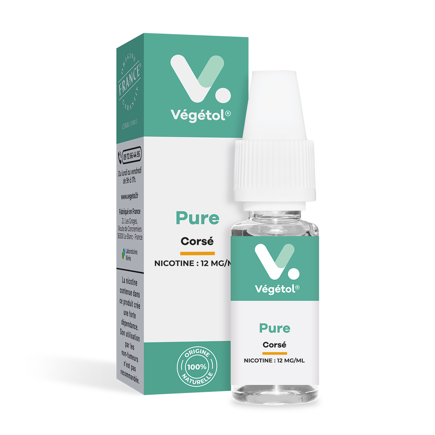 E-liquide Végétol® Pure corsé