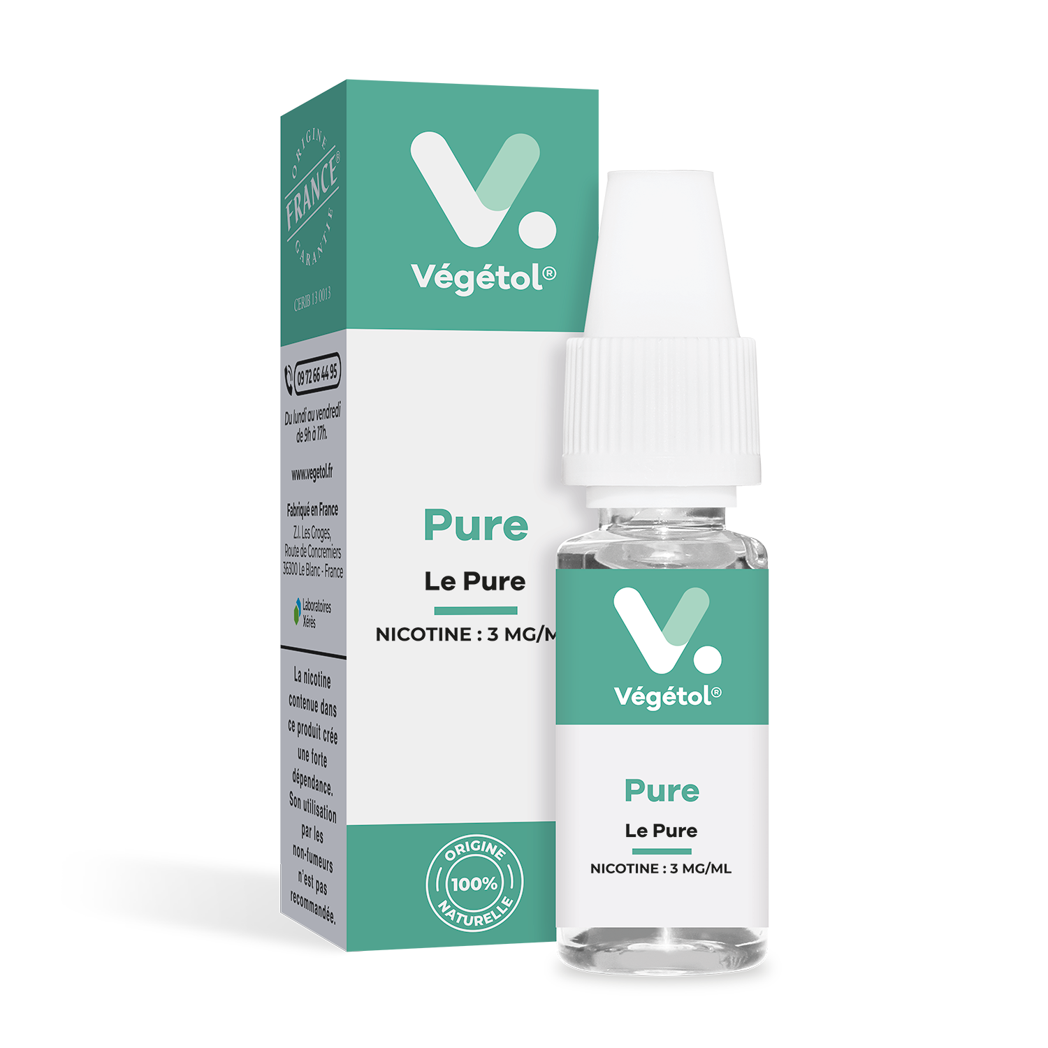 E-liquide Végétol® Pure - Le Pure