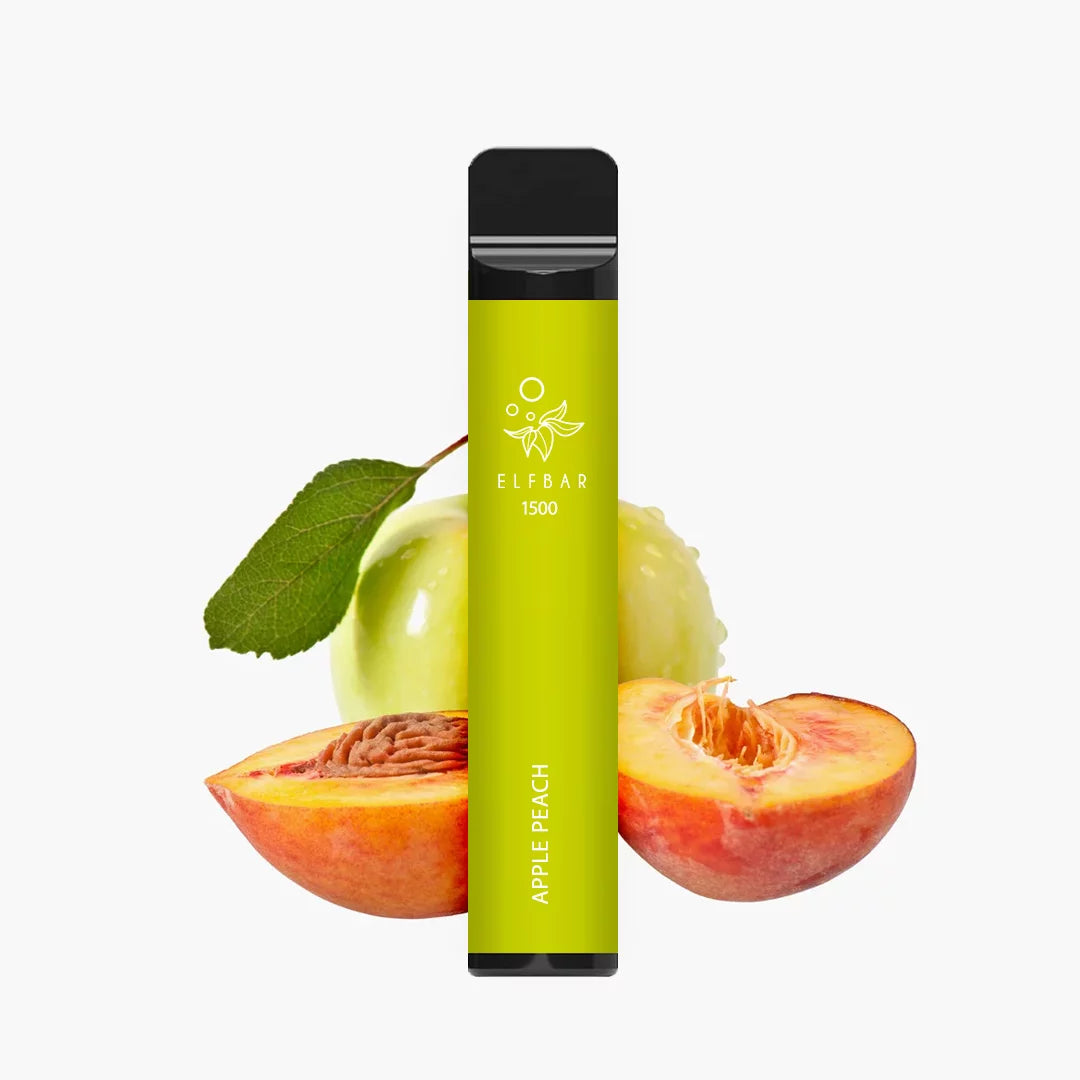 E-cig jetable | 1500 "Apple Peach"