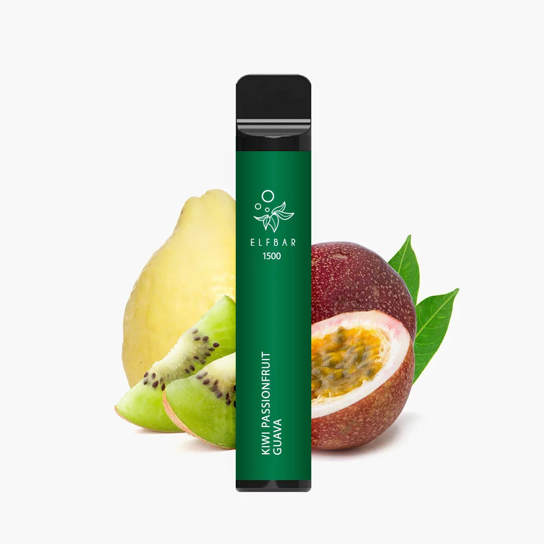 E-cig jetable | 1500 "Kiwi Passion Fruit Guava"