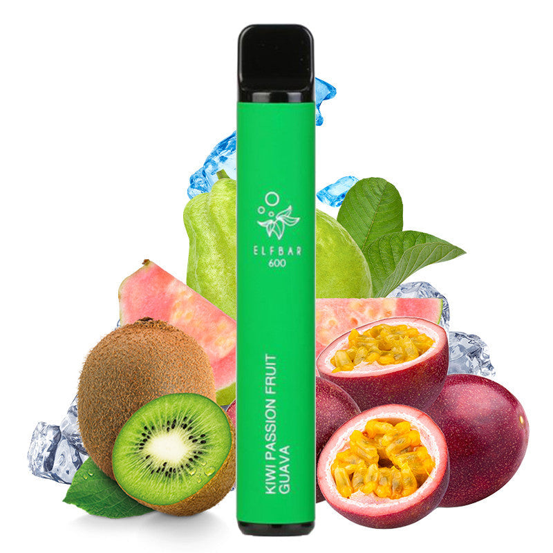 E-cig jetable | "600" Kiwi Passion Guava - Vapoteurs Suisses