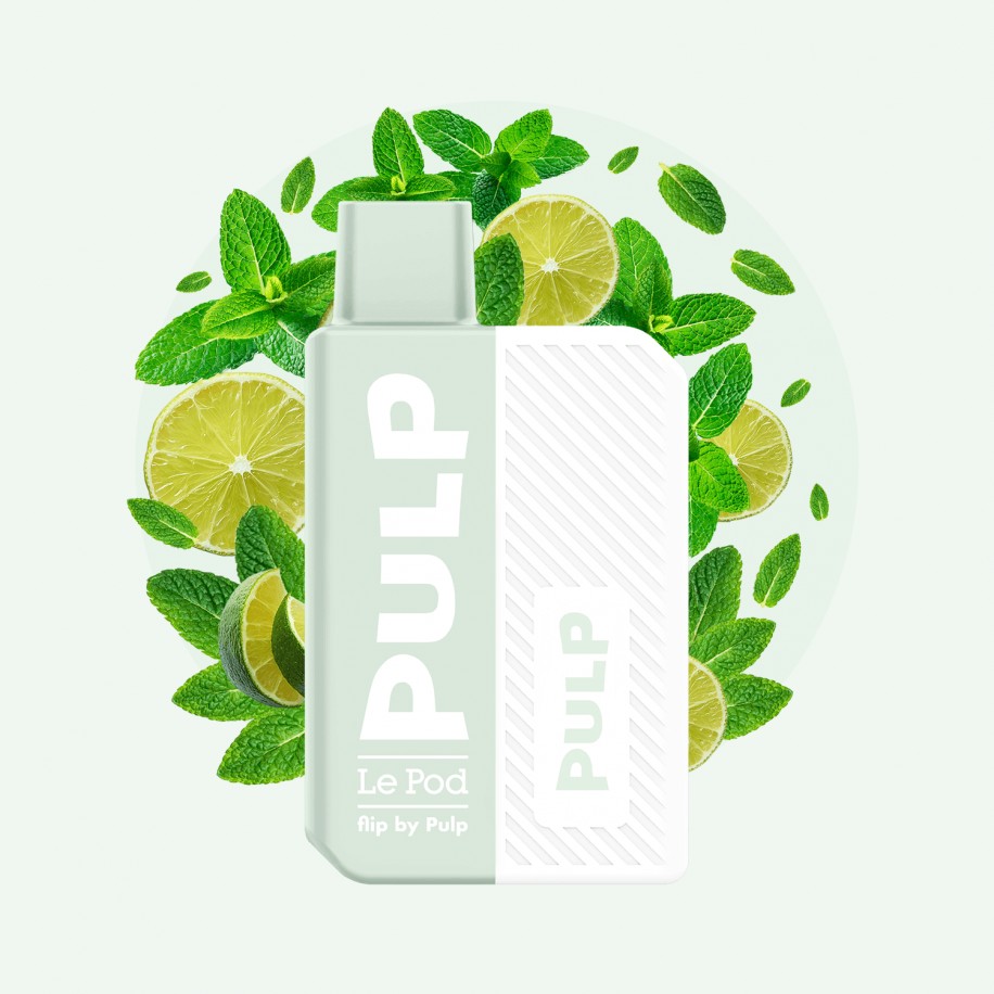 E-cig | Kit "Le Pod Flip" - Citron Vert Menthe - Vapoteurs Suisses