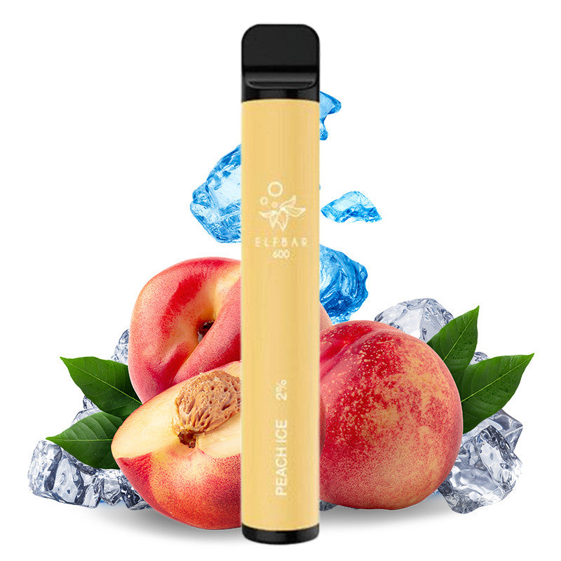 E-cig jetable | "600" Peach Ice - Vapoteurs Suisses