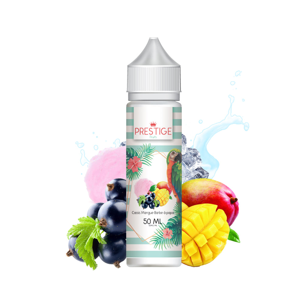 E-Liquid | Prestige „Schwarze Johannisbeere – Mango – Zuckerwatte“ 50 ml