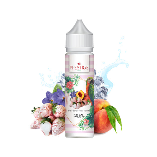 E-liquide | Prestige "Fraise b. - Pêche - Violette " 50ml