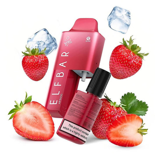 E-cig jetable | AF5000 "Strawberry ICE"